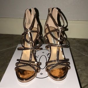Rose gold Steve Madden heels
